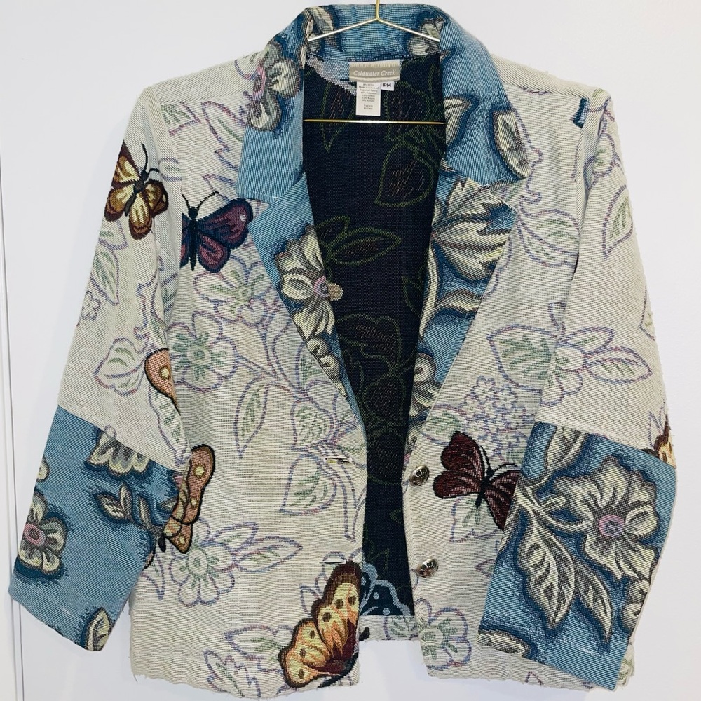 Butterfly Blazer by Coldwater Creek - Size PM - Picture 2 of 11